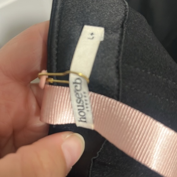 House of CB Anais Satin Corset Midi Dress- Black - Picture 11 of 11